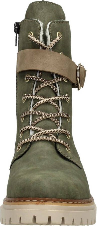 Rieker Veterboots Groen Synthetisch 172246 Dames