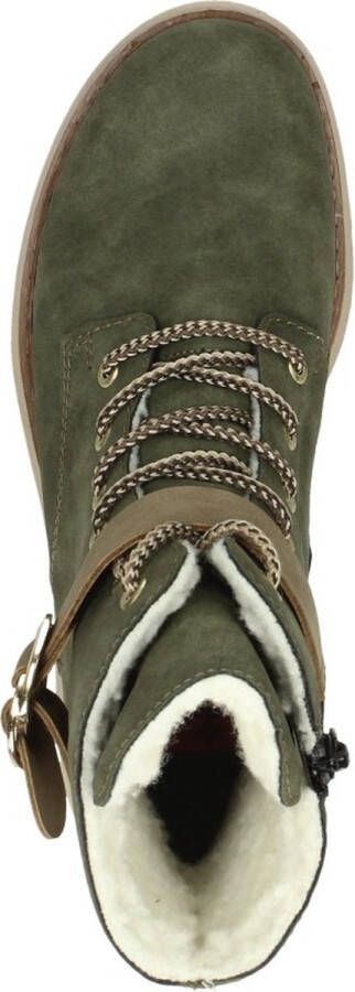 Rieker Veterboots Groen Synthetisch 172246 Dames