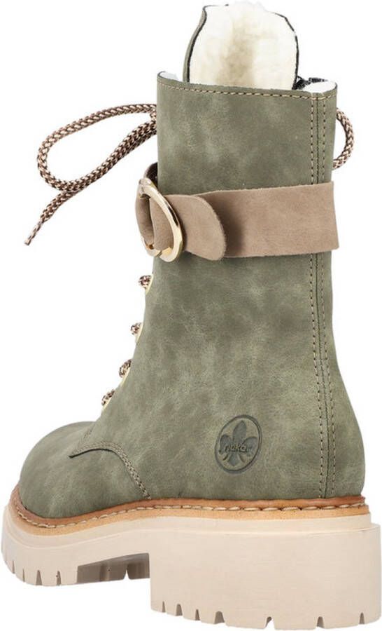 Rieker Veterboots Groen Synthetisch 172246 Dames