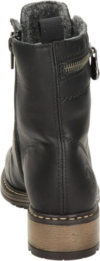 Rieker Veterboots zwart Synthetisch 172209 Dames