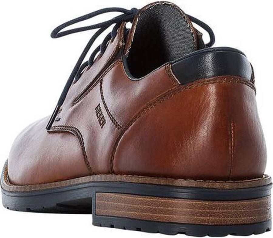 Rieker Veterschoenen cognac Leer