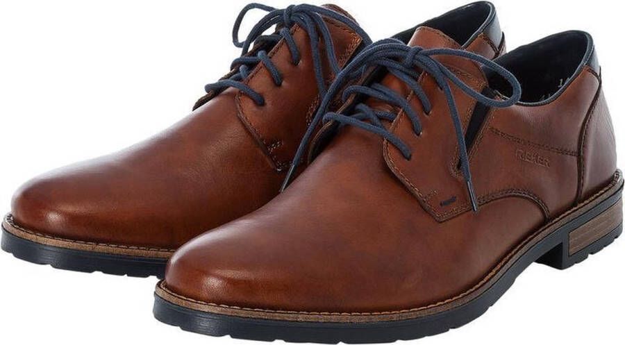 Rieker Veterschoenen cognac Leer