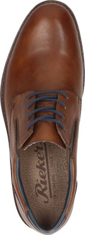 Rieker Veterschoenen cognac Leer