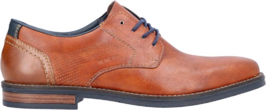 Rieker Veterschoenen cognac Leer