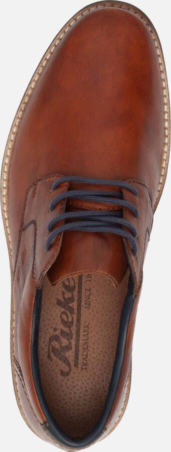 Rieker Veterschoenen cognac Leer