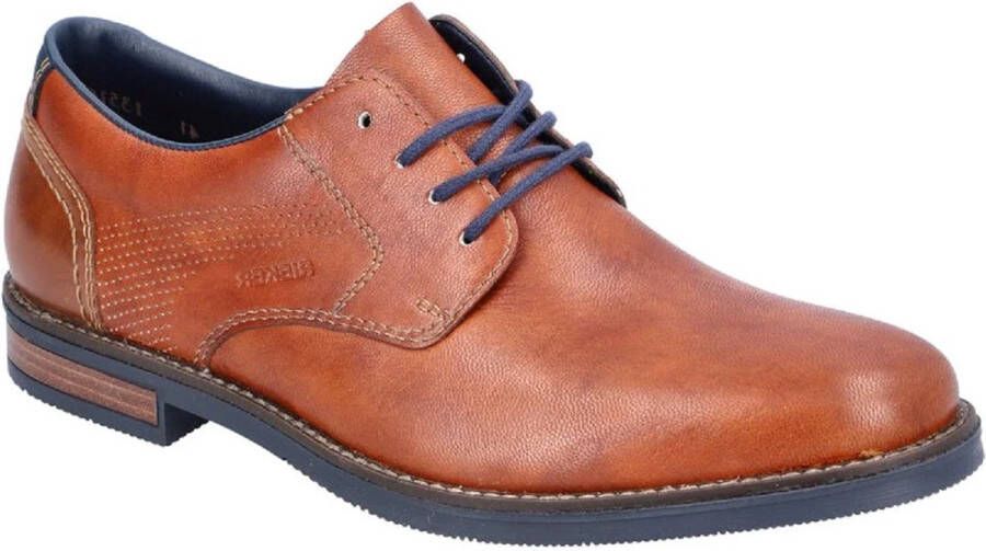 Rieker Veterschoenen cognac Leer