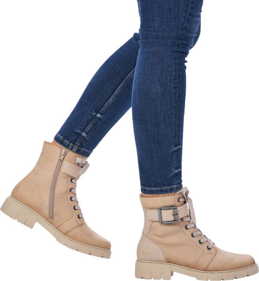 Rieker Veterschoenen Hoog Veterschoenen Hoog beige