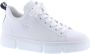 Rieker Witte Leren Sneaker voor Dames White Dames - Thumbnail 3