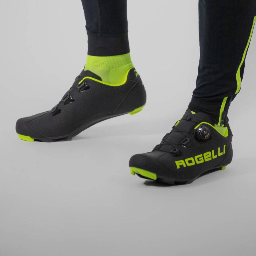 Rogelli Ab-410 Fietsschoenen Raceschoenen Unisex Zwart Fluor