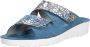 Rohde 1403 Volwassenen Dames slippers Kleur Blauw - Thumbnail 12