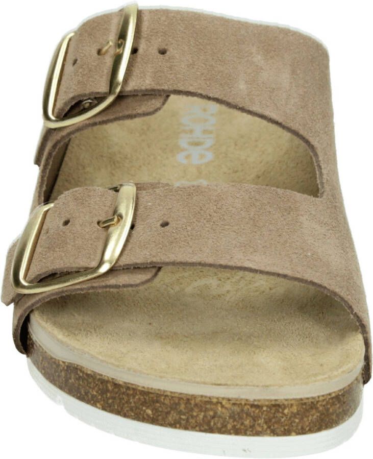 Rohde 1710 Volwassenen Dames slippers Wit beige