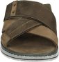 Rohde 5982 Volwassenen Heren slippers Bruin - Thumbnail 4