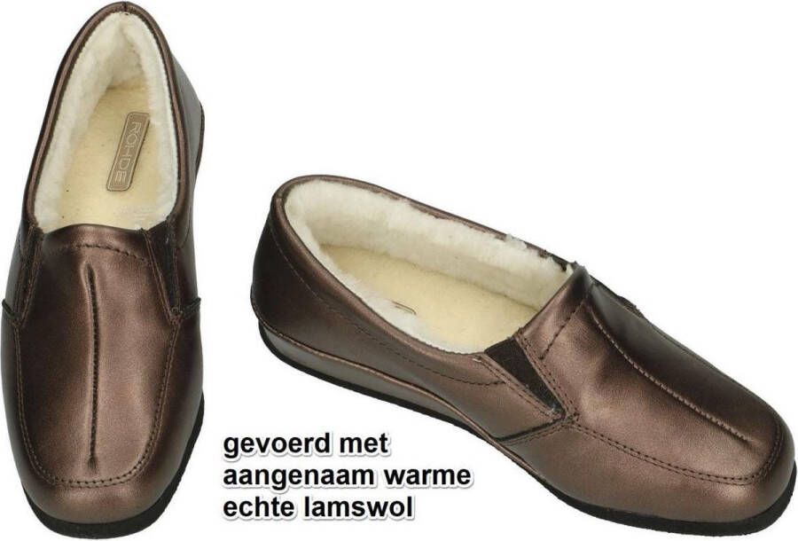 Rohde -Dames brons pantoffels