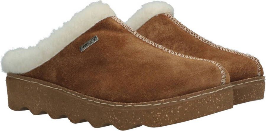 Rohde Foggia-D dames pantoffel Cognac