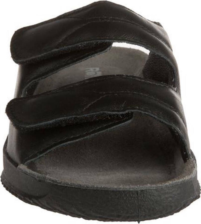 Rohde Leren Dames Slippers Slides Voorgevormd Voetbed Zwart