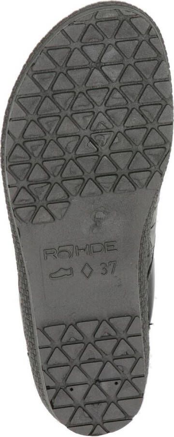 Rohde Pantoffels zwart Synthetisch Dames