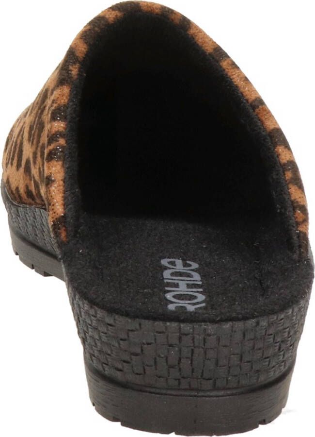 Rohde Neustadt-D dames pantoffels Leopard