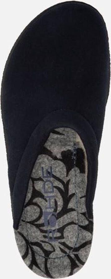 Rohde Pantoffels blauw Suede Dames