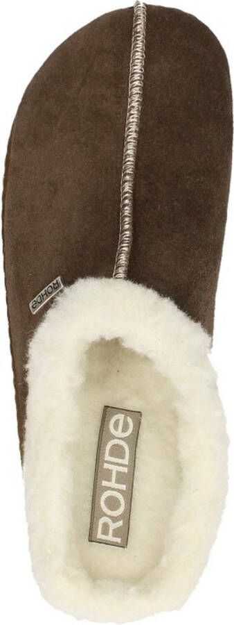 Rohde Pantoffels bruin Synthetisch Dames