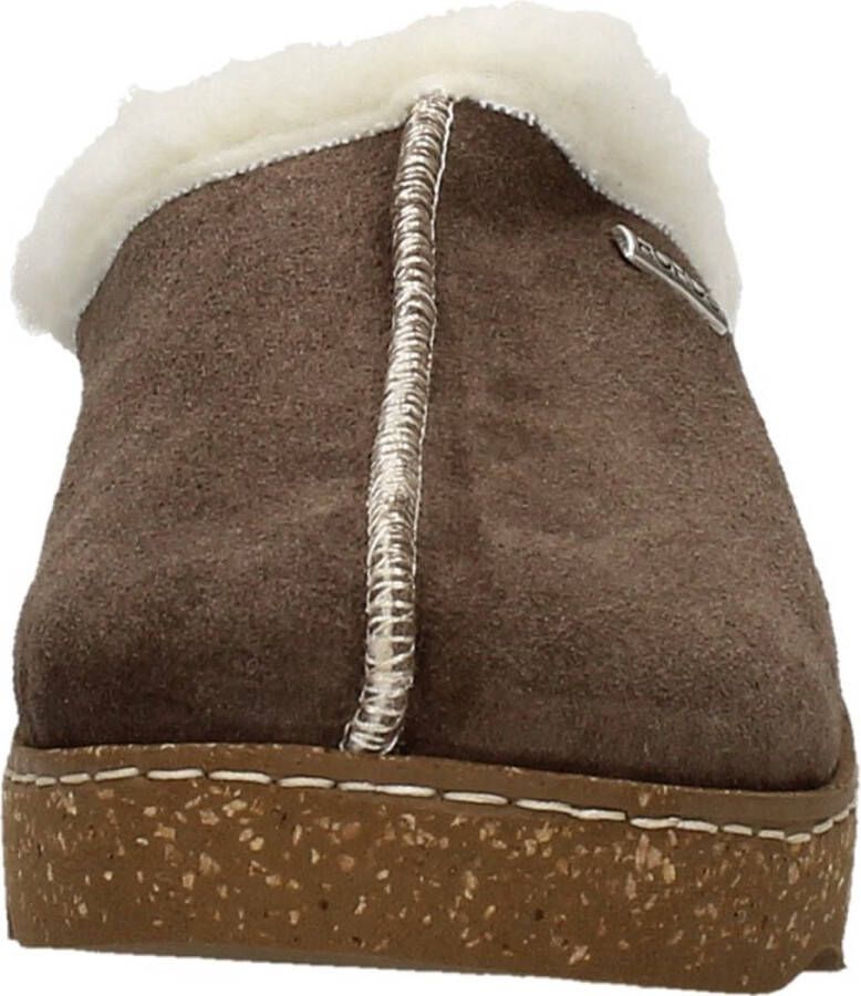 Rohde Pantoffels bruin Synthetisch Dames