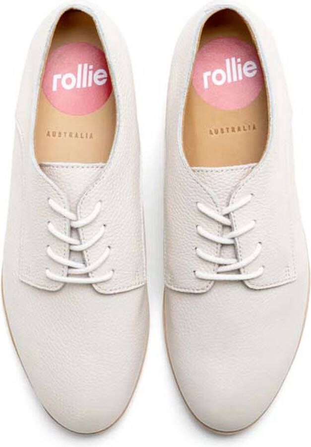 Rollie Dames Veterschoen Derby Super Soft Bone Tumble