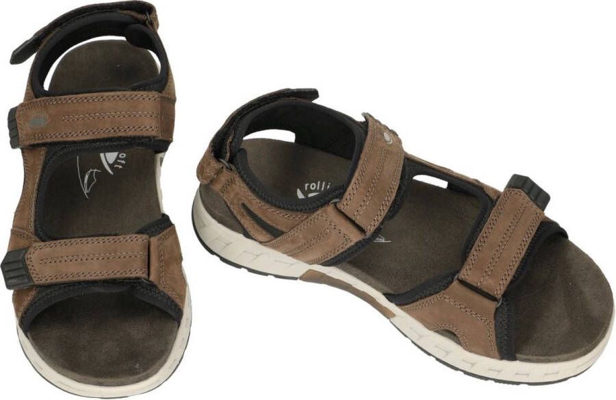 Rollingsoft -Heren bruin sandalen