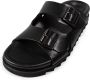 Romika Buckle 2 Strap Sandal Men ZWART - Thumbnail 2