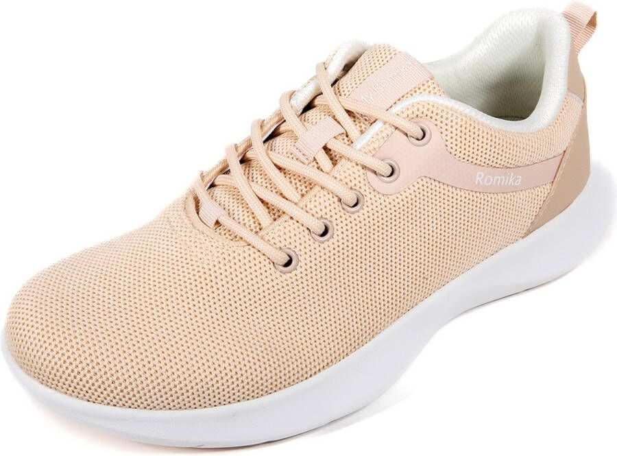 Romika Curved Sole Laced Sneaker Women BEIGE