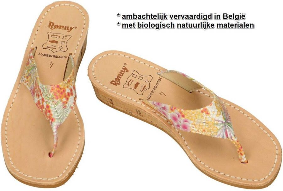 Ronny -Dames multicolor slippers & muiltjes