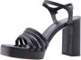 Rotta Elegante High Heel Sandalen Black Dames - Thumbnail 4