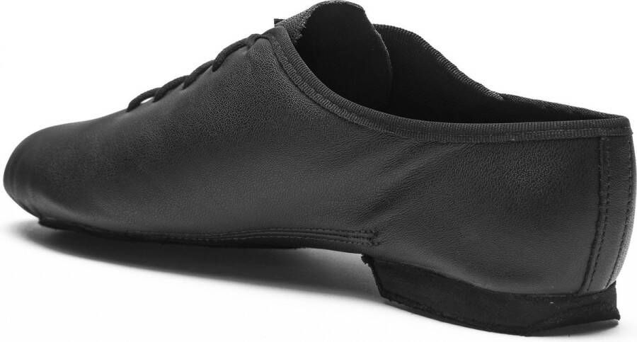 Rumpf 1270 Basi Dansschoenen Dames Jazzschoenen Zwart Leer Suède Splitzool Salsa Latin Trainingsschoen