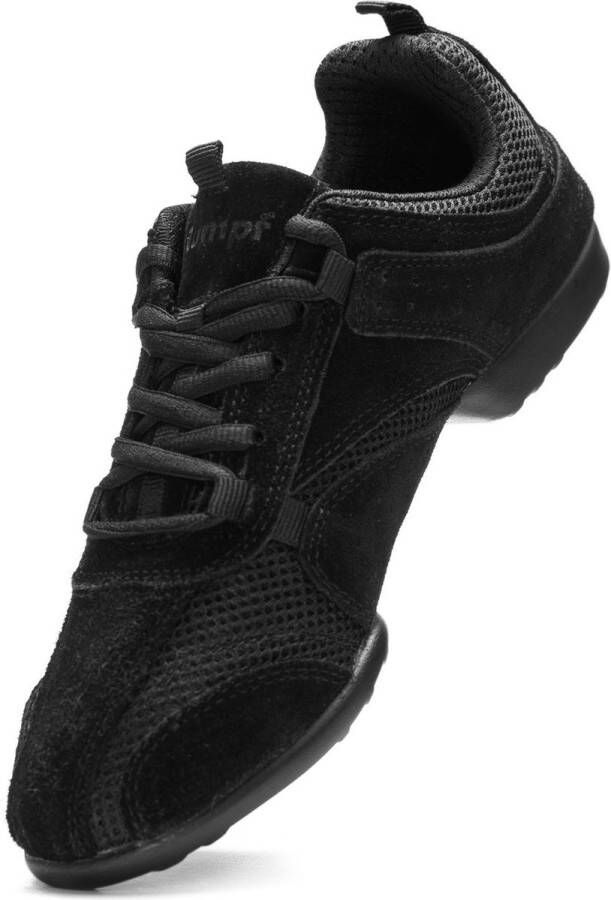 Rumpf Dansschoenen Heren Salsasneakers Danssneakers Nero Zwart Schoenmaat - Foto 5