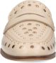 Sacha Dames Beige leren penny loafers met studs - Thumbnail 8