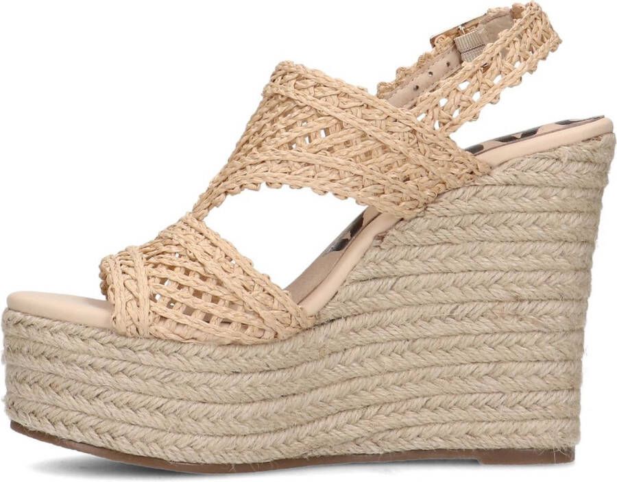 Sacha Dames Beige sleehak sandalen