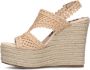 Sacha Dames Beige sleehak sandalen - Thumbnail 5