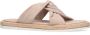 Sacha Dames Beige suède slippers - Thumbnail 6