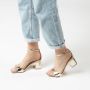 Sacha Dames Goudkleurige sandalen met hak - Thumbnail 9