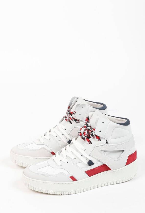 Sacha Dames Hoge witte nubuck sneakers