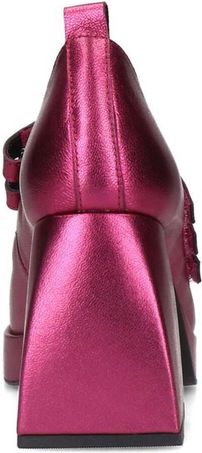 Sacha Dames Metallic roze plateau pumps