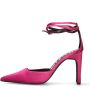 Sacha Dames Roze satijnen pumps met enkelbandje - Thumbnail 10