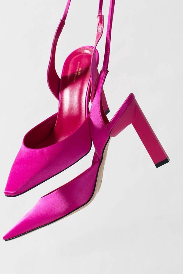 Sacha Dames Roze slingback pumps met veters - Foto 9