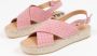 Sacha Dames Roze suède plateau sandalen - Thumbnail 5