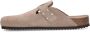 Sacha Dames Taupe leren clogs met studs - Thumbnail 7