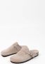 Sacha Dames Taupe leren clogs met studs - Thumbnail 8