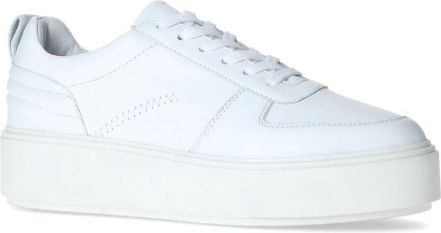 Sacha Dames Witte sneakers met plateauzool