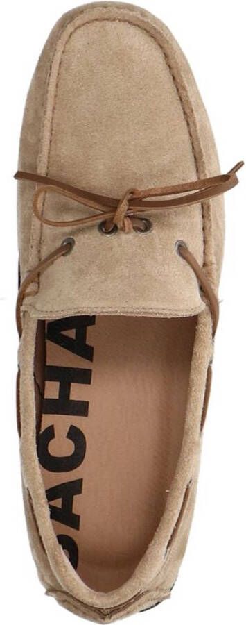 Sacha Heren Beige su�de mocassin loafers met touw detai - Foto 4