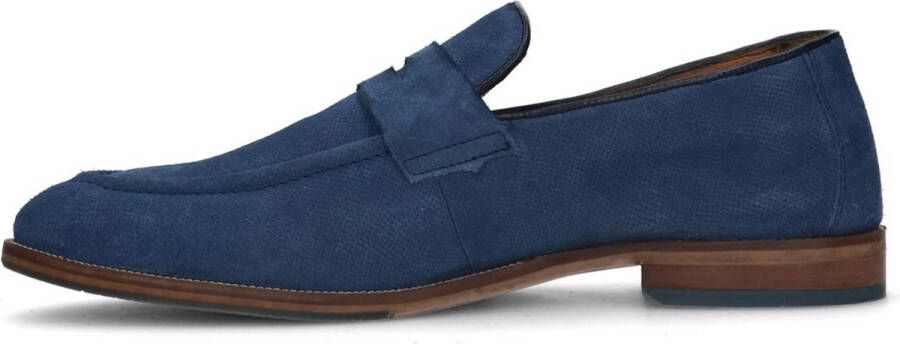 Sacha Heren Blauwe suède penny loafers