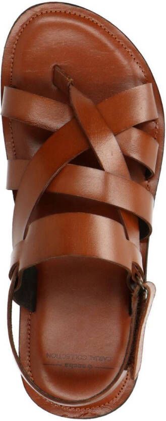 Sacha Heren Cognac leren sandalen - Foto 6