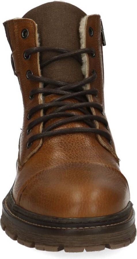 Veterboots discount heren cognac