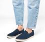 Sacha Heren Donkerblauwe canvas loafers met geweven touwzool - Thumbnail 7